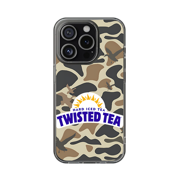 Twisted Tea Camo Phone Case – Dark Aesthetic Full Moon Design Cover for iPhone 11 12 13 14 15 16 Pro Max, Music Fan Gift Idea
