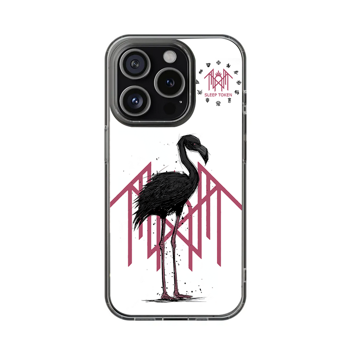 Dark Bird Totem Phone Case – Gothic Rune Aesthetic Art, Minimal Yet Bold Design for iPhone 11 12 13 14 15 16 Pro Max Samsung S22 S23 S24 S24.99 Ultra Plus