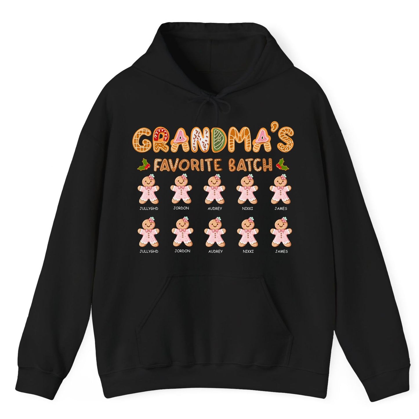 Grandma’s Favorite Batch Custom Name Hoodie – Christmas Family Matching Outfit