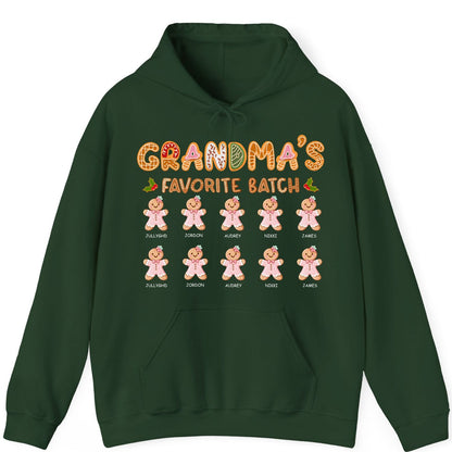 Grandma’s Favorite Batch Custom Name Hoodie – Christmas Family Matching Outfit