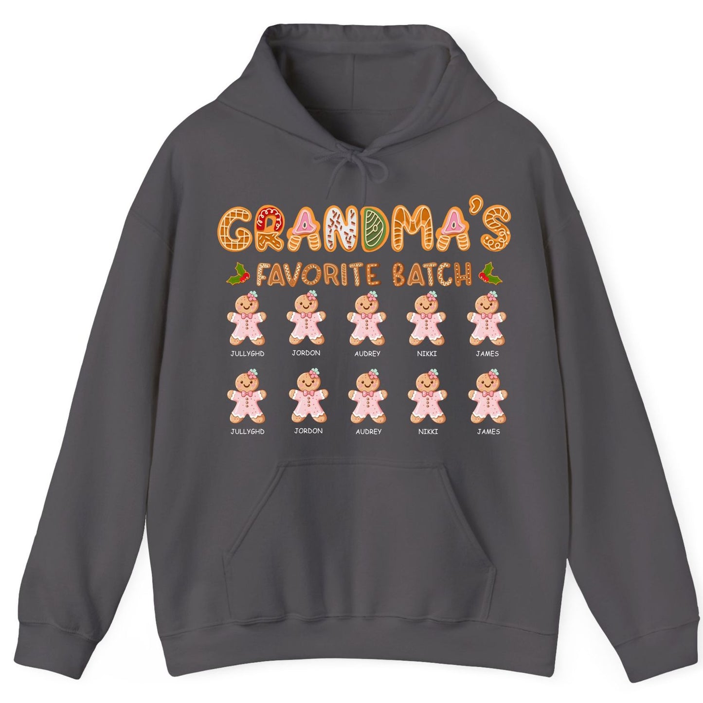 Grandma’s Favorite Batch Custom Name Hoodie – Christmas Family Matching Outfit