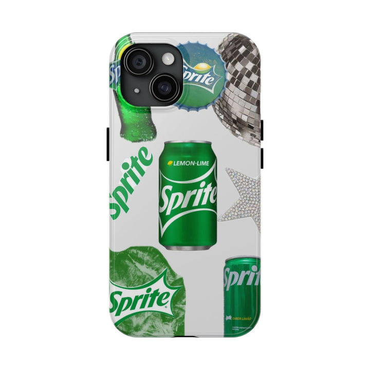 Sprite Green Soda Lover Tough Phone Case – Trendy Caffeine Aesthetic, Stylish Tough Cover, Perfect Gift For iPhone 12 13 14 15 16 Samsung S22 S23 S24 S24.99 Ultra Plus