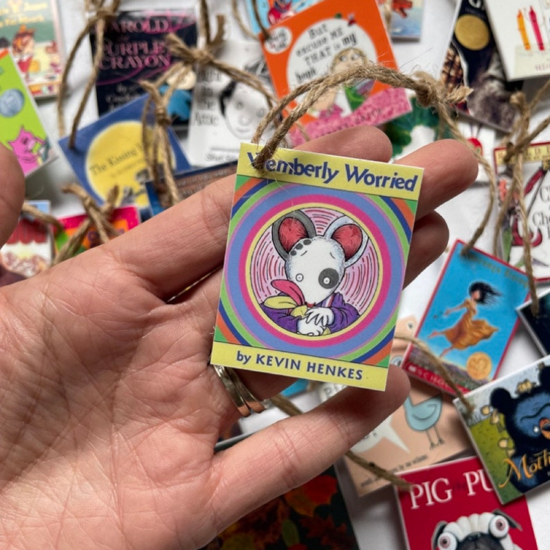 Mixed Handmade Mini Book Ornaments- Unique & Adorable Literary Accessories for Book Lovers, Teachers, and Young Readers