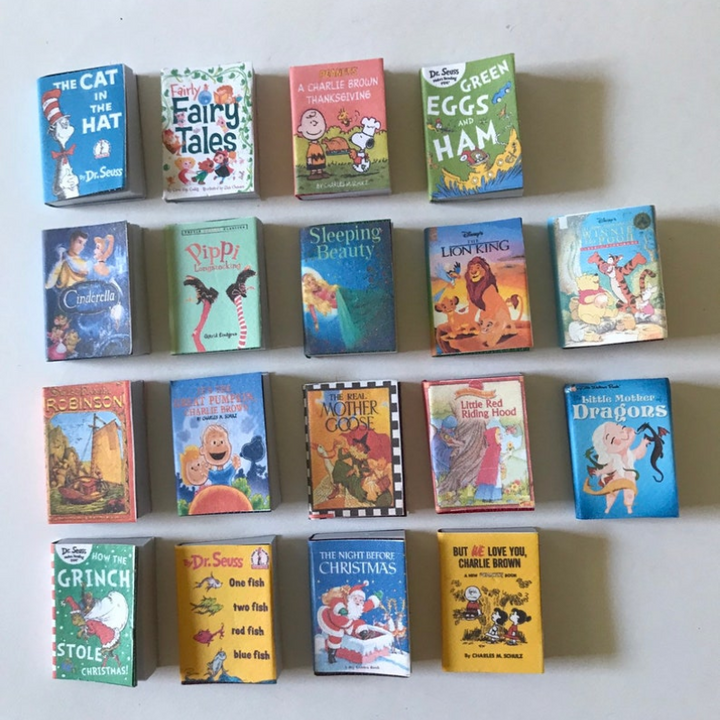 Mixed Handmade Mini Book Ornaments- Unique & Adorable Literary Accessories for Book Lovers, Teachers, and Young Readers