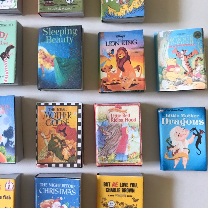 Mixed Handmade Mini Book Ornaments- Unique & Adorable Literary Accessories for Book Lovers, Teachers, and Young Readers