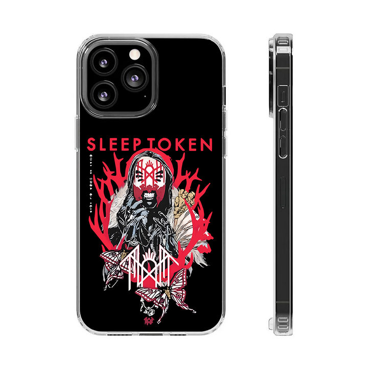 Red Ritual Mask Phone Case – Occult Gothic Totem Aesthetic, Bold Dark Art Cover for iPhone 11 12 13 14 15 16 Pro Max Samsung S22 S23 S24 S24.99 Ultra Plus