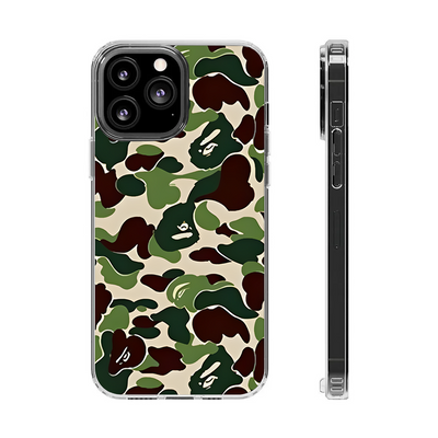 Classic Camo Phone Case – Dark Meme Aesthetic Horror Cover for iPhone 11 12 13 14 15 16 Pro Max Samsung S22 S23 S24 S24.99 Ultra Plus
