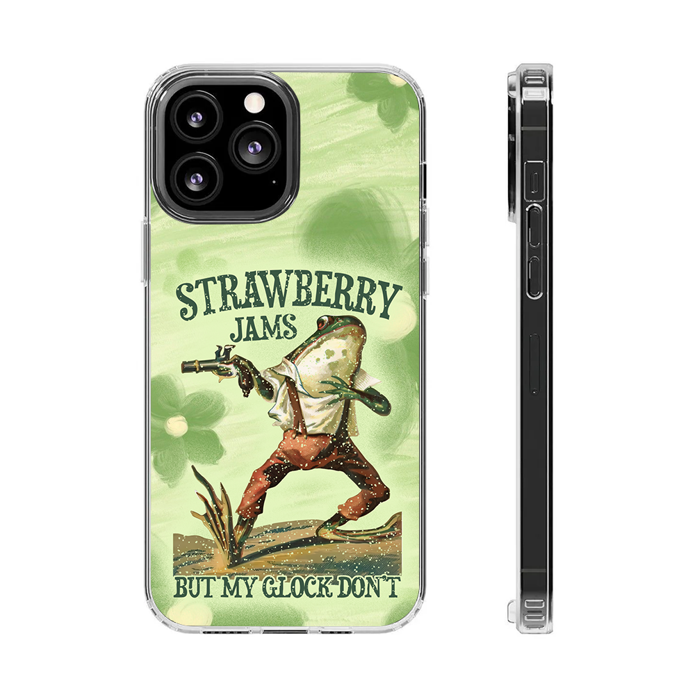 Strawberry Frog Meme Phone Case, Perfect Girly Gift For Girl From iPhone 16 15 14 13 12 11 X Pro Max Plus Samsung Galaxy S24.99 S24 S23 S22 S21 Ultra Plus