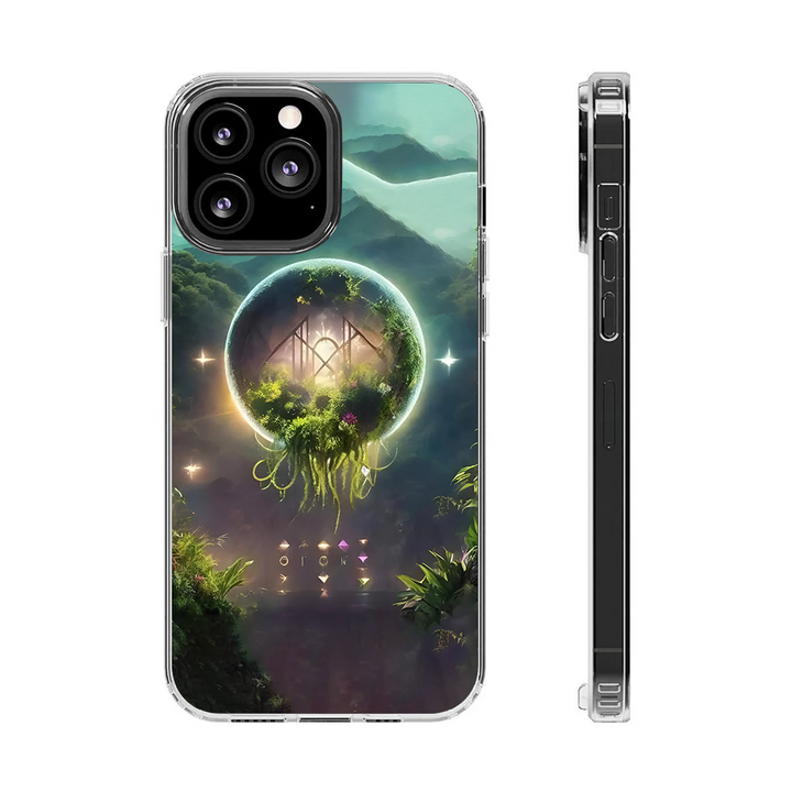 Fantasy Portal Floating World Phone Case – Surreal Forest Dreamscape Design Cover for iPhone 11 12 13 14 15 16 Pro Max, Mystical Nature Aesthetic