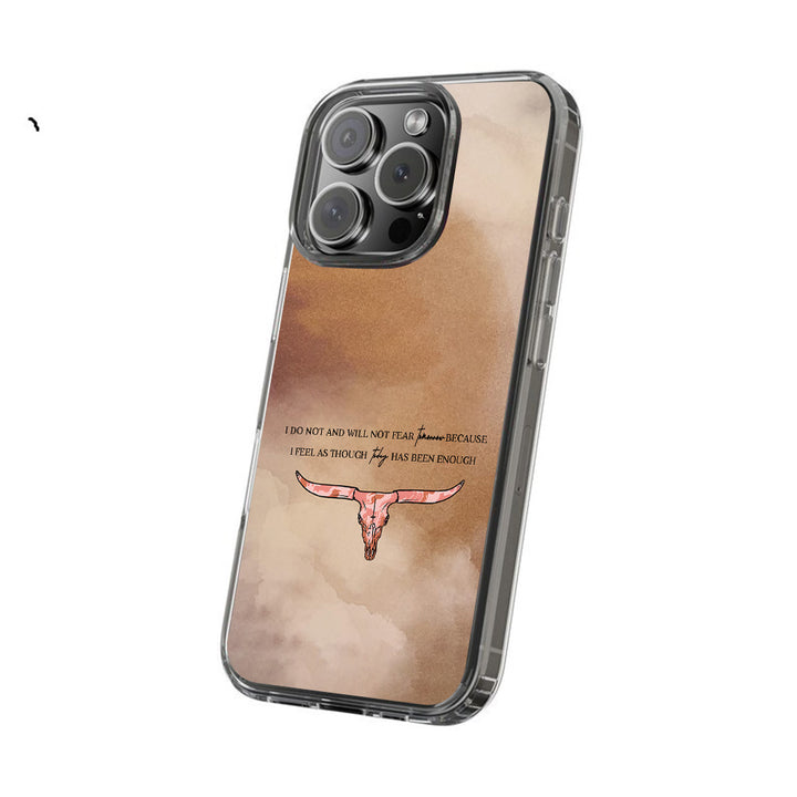 Longhorn Quote Watercolor Phone Case, Perfect Girly Gift For Girl From iPhone 16 15 14 13 12 11 X Pro Max Plus Samsung Galaxy S24.99 S24 S23 S22 S21 Ultra Plus