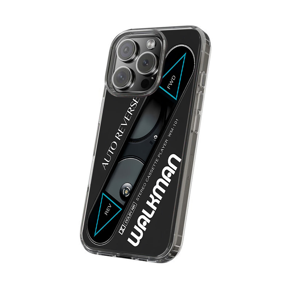Retro Cassette Phone Case – Classic Walkman Tape Deck Soft Shell for iPhone 11 12 13 14 15 16 Pro Max Samsung S22 S23 S24 S24.99 Ultra Plus
