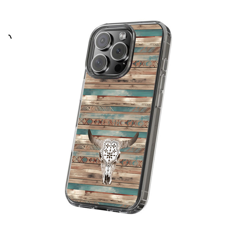 Western Cowboy Skull Phone Case, Perfect Girly Gift For Girl From iPhone 16 15 14 13 12 11 X Pro Max Plus Samsung Galaxy S24.99 S24 S23 S22 S21 Ultra Plus