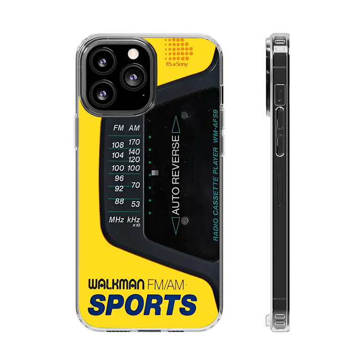 Auto Reverse Tuner Phone Case – Sony-Inspired FM/AM Radio Retro Shell for iPhone 11 12 13 14 15 16 Pro Max Samsung S22 S23 S24 S24.99 Ultra Plus