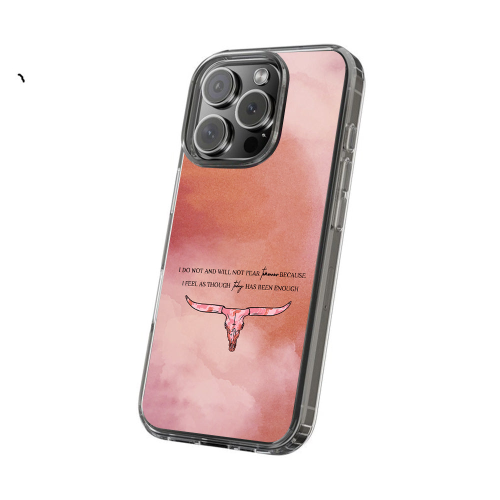 Longhorn Quote Watercolor Phone Case, Perfect Girly Gift For Girl From iPhone 16 15 14 13 12 11 X Pro Max Plus Samsung Galaxy S24.99 S24 S23 S22 S21 Ultra Plus