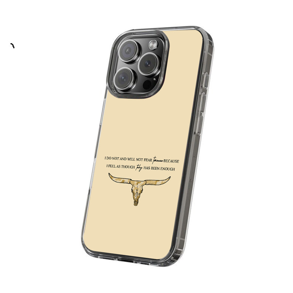 Minimalist Bull Skull Bible Verse Phone Case, Perfect Girly Gift For Girl From iPhone 16 15 14 13 12 11 X Pro Max Plus Samsung Galaxy S24.99 S24 S23 S22 S21 Ultra Plus