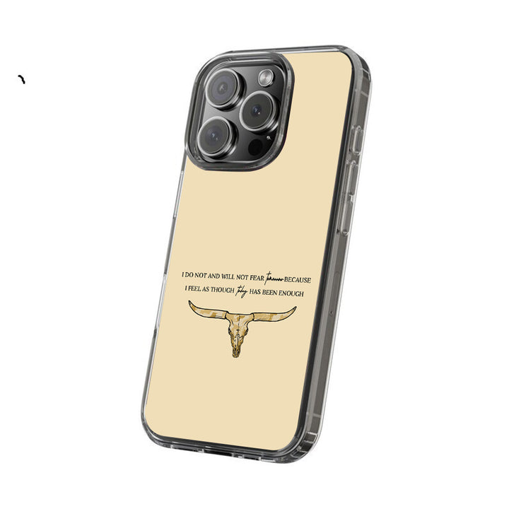 Minimalist Bull Skull Bible Verse Phone Case, Perfect Girly Gift For Girl From iPhone 16 15 14 13 12 11 X Pro Max Plus Samsung Galaxy S24.99 S24 S23 S22 S21 Ultra Plus