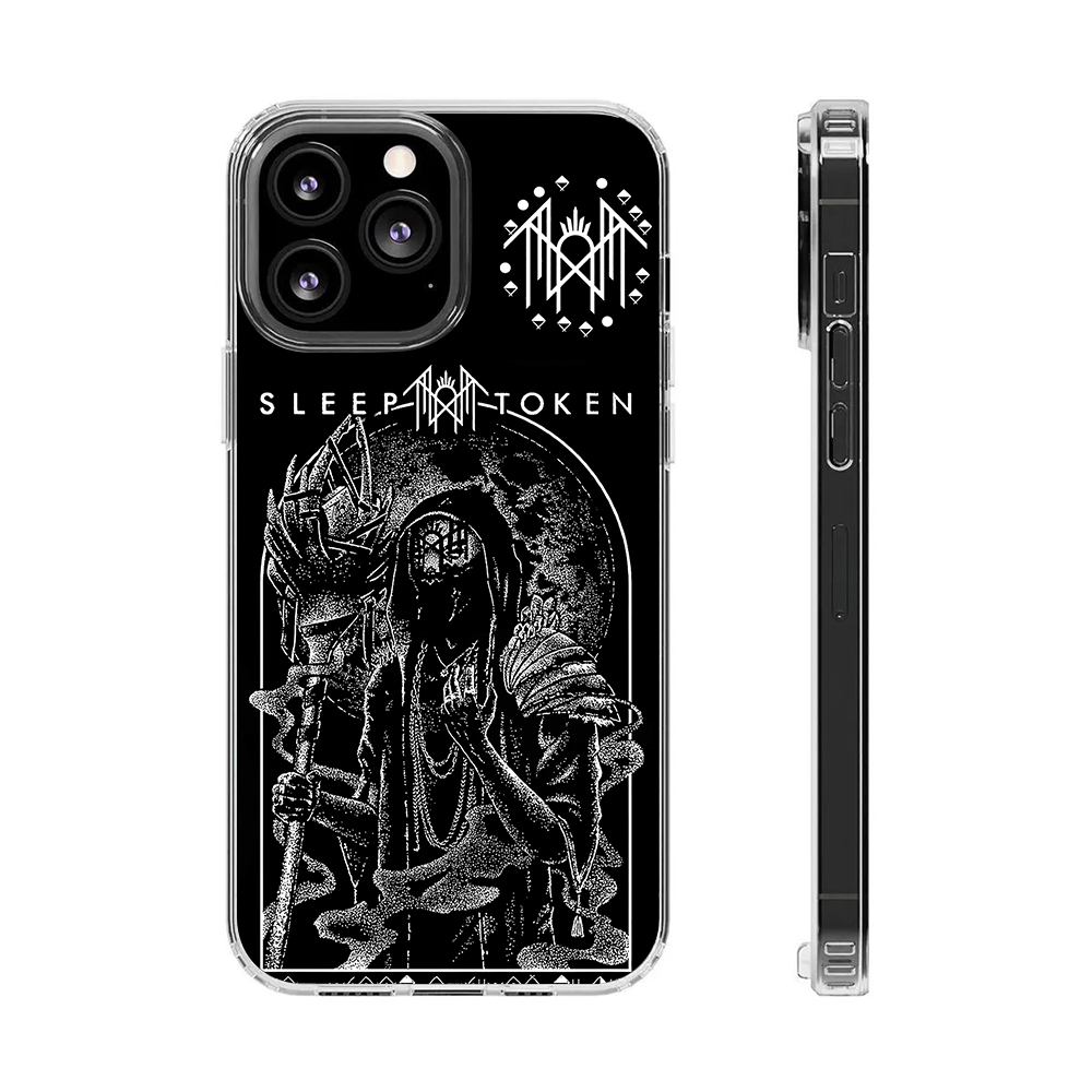 Grim Prophet Phone Case – Dark Hooded Figure Art, Gothic Horror Aesthetic Cover for iPhone 11 12 13 14 15 16 Pro Max Samsung S22 S23 S24 S24.99 Ultra Plus