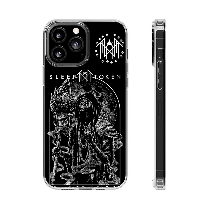 Grim Prophet Phone Case – Dark Hooded Figure Art, Gothic Horror Aesthetic Cover for iPhone 11 12 13 14 15 16 Pro Max Samsung S22 S23 S24 S24.99 Ultra Plus