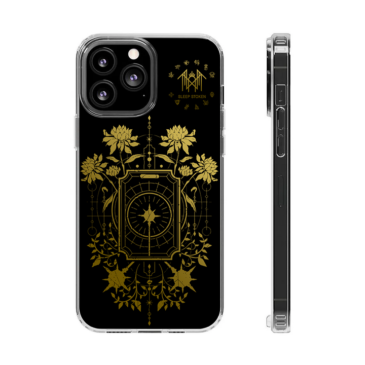 Sleep Token Golden Phone Case – Dark Aesthetic Full Moon Design Cover for iPhone 11 12 13 14 15 16 Pro Max, Music Fan Gift Idea