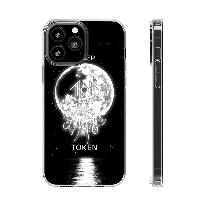 Moonlit Token Phone Case – Dark Aesthetic Full Moon Design Cover for iPhone 11 12 13 14 15 16 Pro Max, Music Fan Gift Idea
