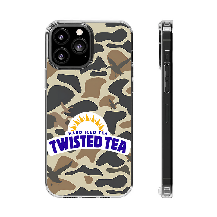 Twisted Tea Camo Phone Case – Dark Aesthetic Full Moon Design Cover for iPhone 11 12 13 14 15 16 Pro Max, Music Fan Gift Idea