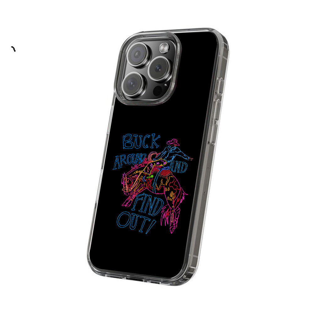 Bucking Cowboy Western Phone Case, Perfect Girly Gift For Girl From iPhone 16 15 14 13 12 11 X Pro Max Plus Samsung Galaxy S24.99 S24 S23 S22 S21 Ultra Plus