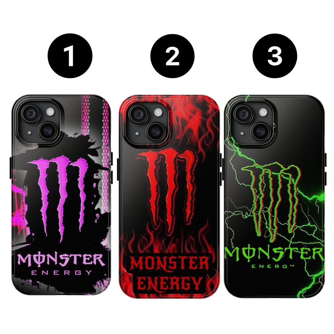 Monster Energy Drink Collection Phone Case – Trendy Caffeine Aesthetic, Stylish Tough Cover, Perfect Gift For iPhone 12 13 14 15 16 Samsung S22 S23 S24 S24.99 Ultra PLus