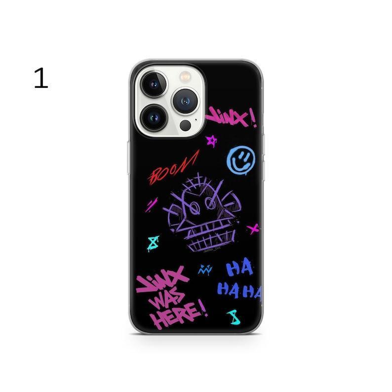 Arcaane Cartoon Jinx Movie Phone Case - Soft TPU & Silicon, Protective Lining, Fits iPhone 16 Pro Max, 15, 14, 13, 12, 11 & Plus Samsung
