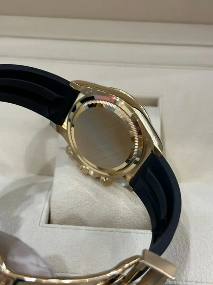 D Rolex Cosmograph Daytona Yellow Gold Champagne Dial with Oysterflex Bracelet