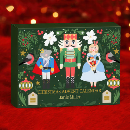Custom Nutcracker Advent Calendar – Personalized Christmas Countdown Gift