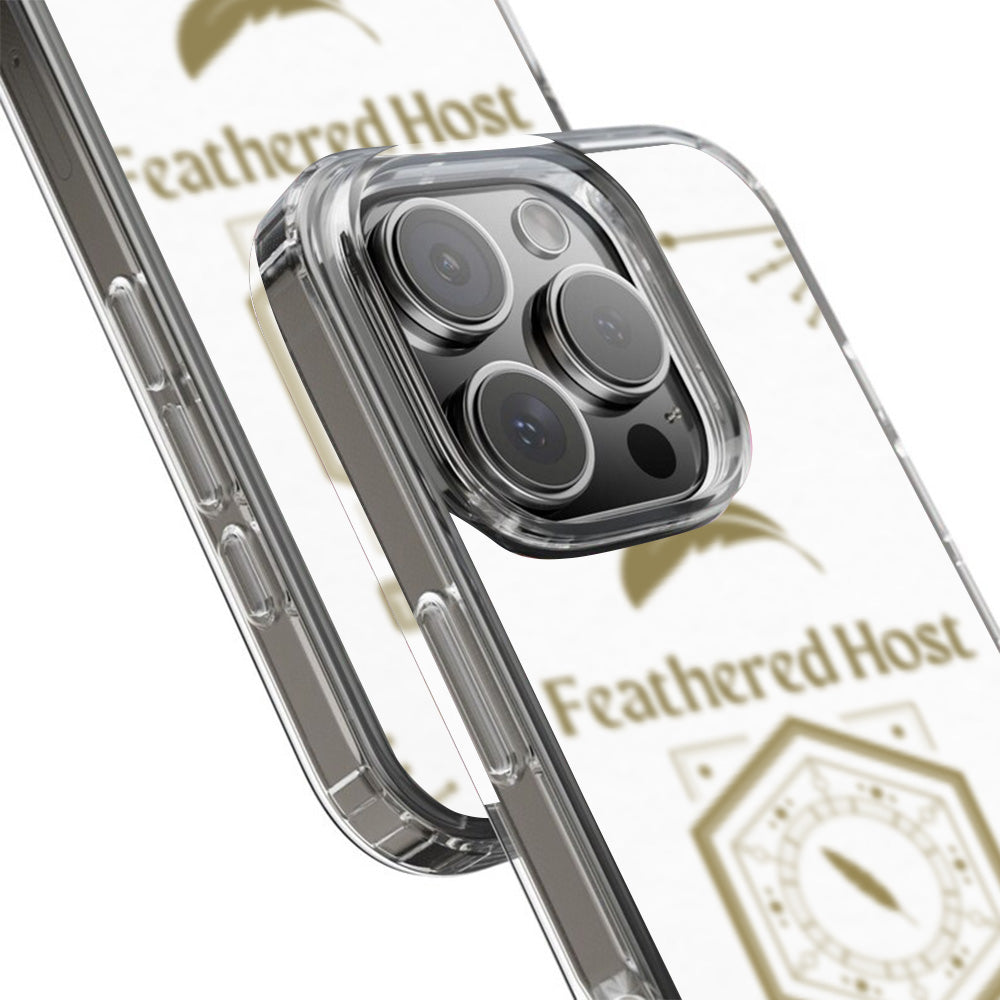 Feathered Host Prophecy iPhone Case, Minimalist Sacred Symbol Design, Fits iPhone 12 13 14 15 Pro Max