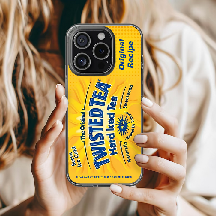 Twisted Tea Hard Iced Tea Can Phone Case, Perfect Girly Gift For Girl From iPhone 16 15 14 13 12 11 X Pro Max Plus Samsung Galaxy S24.99 S24 S23 S22 S21 Ultra Plus