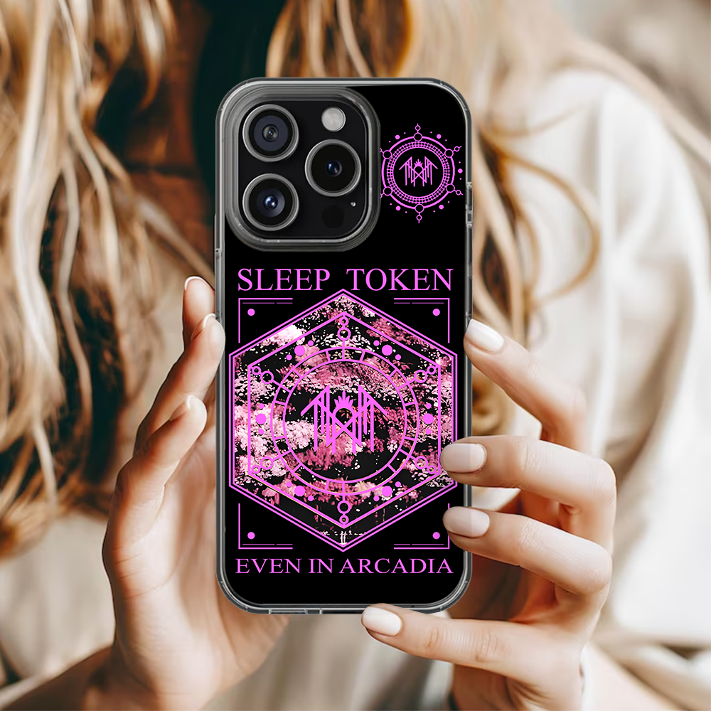 Sleep Token Even in Arcadia Phone Case – Dark Aesthetic Full Moon Design Cover for iPhone 11 12 13 14 15 16 Pro Max, Music Fan Gift Idea