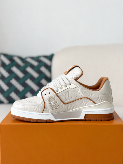 LV Trainer Sneaker White