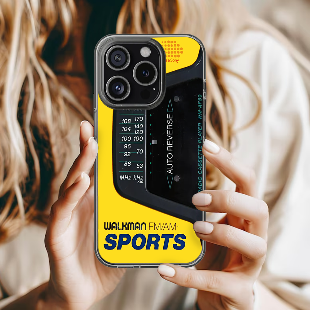 Auto Reverse Tuner Phone Case – Sony-Inspired FM/AM Radio Retro Shell for iPhone 11 12 13 14 15 16 Pro Max Samsung S22 S23 S24 S24.99 Ultra Plus