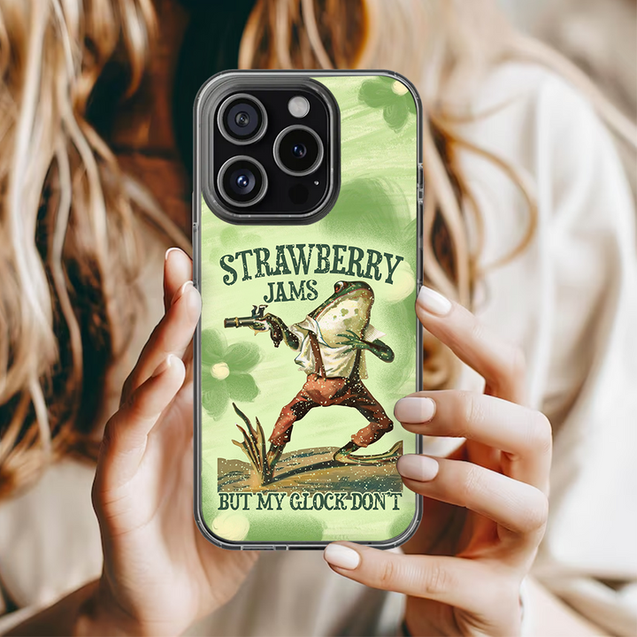Strawberry Frog Meme Phone Case, Perfect Girly Gift For Girl From iPhone 16 15 14 13 12 11 X Pro Max Plus Samsung Galaxy S24.99 S24 S23 S22 S21 Ultra Plus