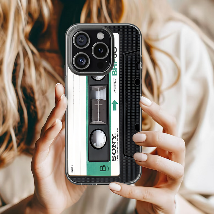 Retro Cassette Tape Phone Case – Classic Sony Walkman Design for iPhone 11 12 13 14 15 16 Pro Max, Music Fan Gift Idea