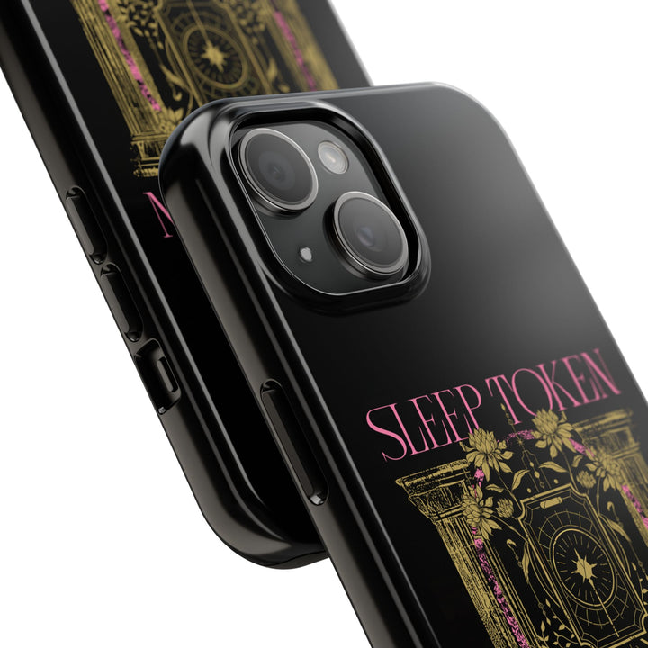 Caramel Art Phone Case – Elegant Vintage Floral Clock Design Cover for iPhone 11 12 13 14 15 16 Pro Max, Aesthetic Music Gift