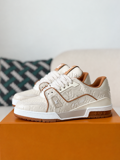 LV Trainer Sneaker White