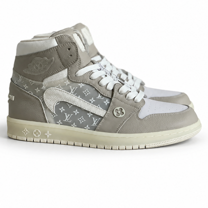 LV x Nike Air Jordan 1 Neutral Beige Edition