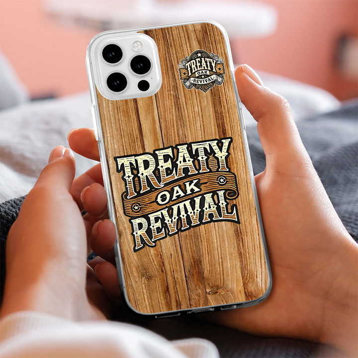 Treaty Oak Revival Western Wood Phone Case – Rustic Country Style for iPhone 11 12 13 14 15 16 Pro Max & Samsung