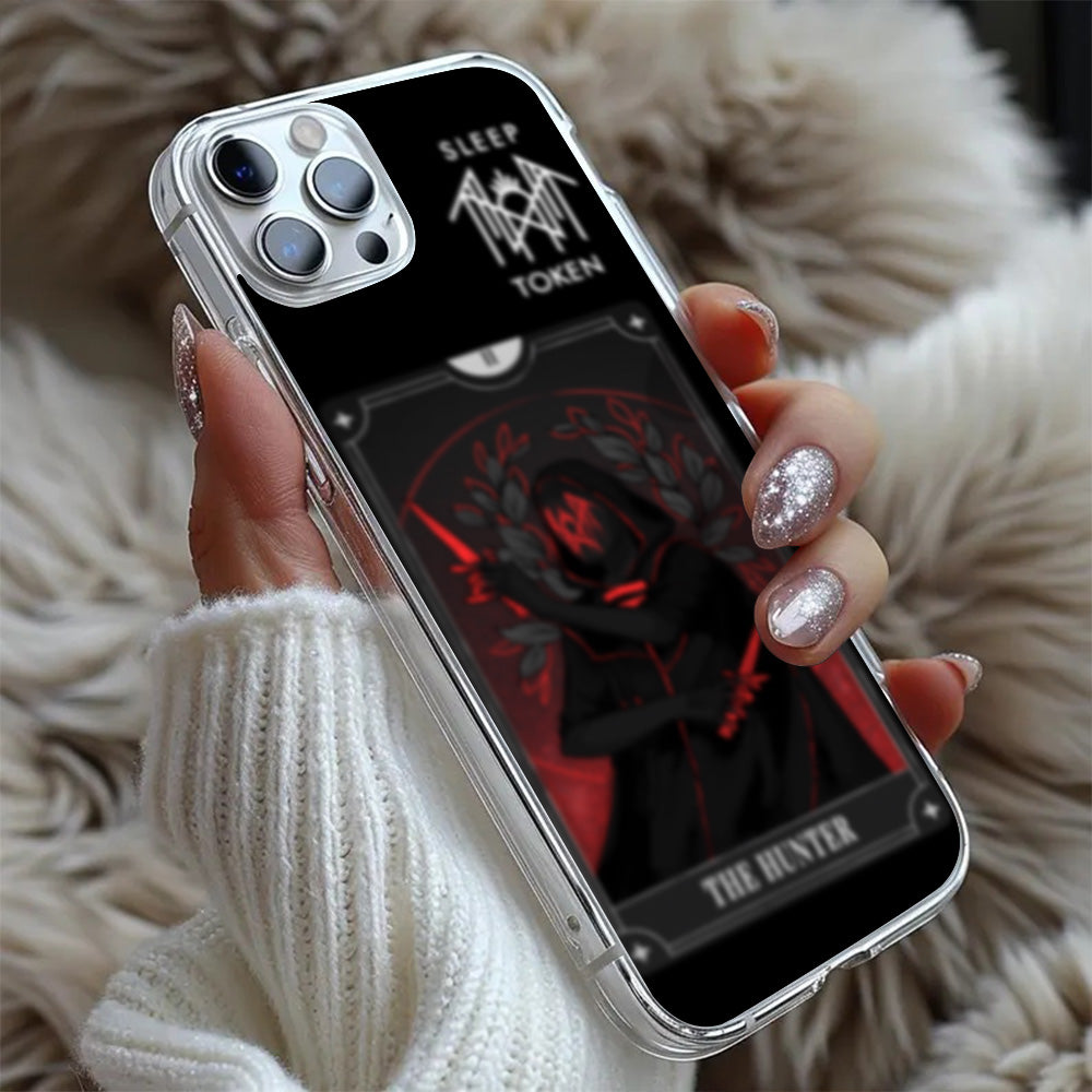 The Hunter Tarot-Inspired iPhone Case, Dark Gothic Assassin Style Cover, Fits iPhone 12 13 14 15 Pro Max