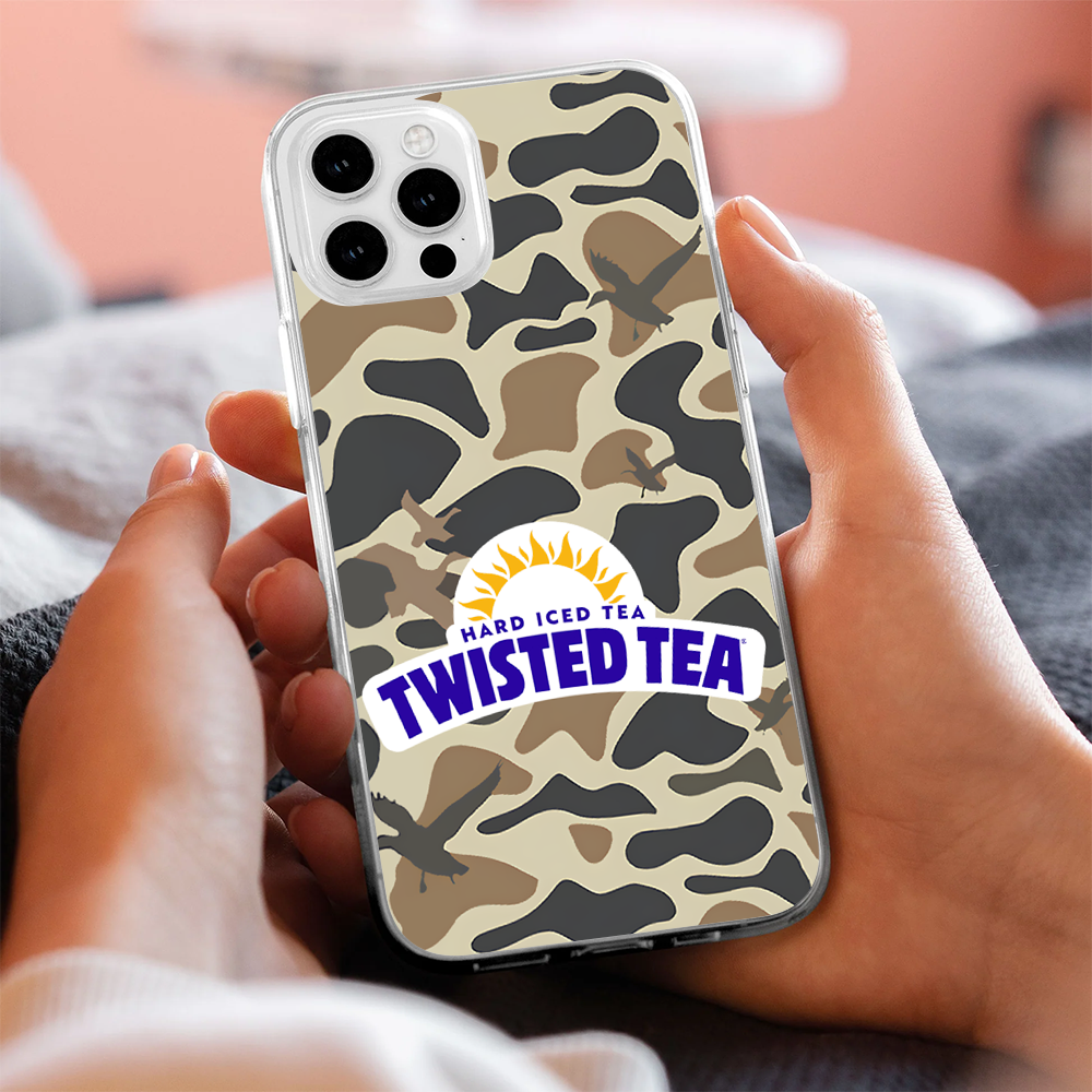 Twisted Tea Camo Phone Case – Dark Aesthetic Full Moon Design Cover for iPhone 11 12 13 14 15 16 Pro Max, Music Fan Gift Idea