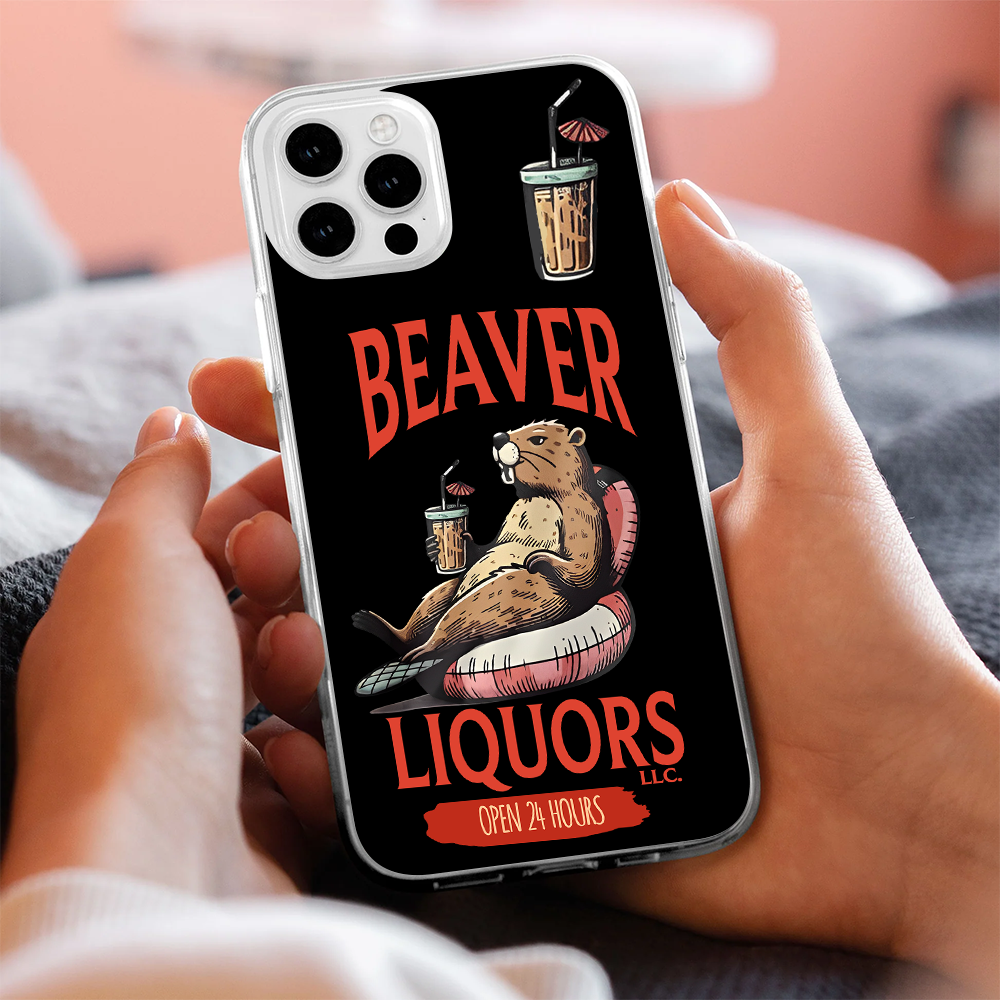 Chill Beaver Vintage Art Phone Case, Perfect Girly Gift For Girl From iPhone 16 15 14 13 12 11 X Pro Max Plus Samsung Galaxy S24.99 S24 S23 S22 S21 Ultra Plus