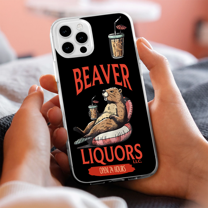 Chill Beaver Vintage Art Phone Case, Perfect Girly Gift For Girl From iPhone 16 15 14 13 12 11 X Pro Max Plus Samsung Galaxy S24.99 S24 S23 S22 S21 Ultra Plus