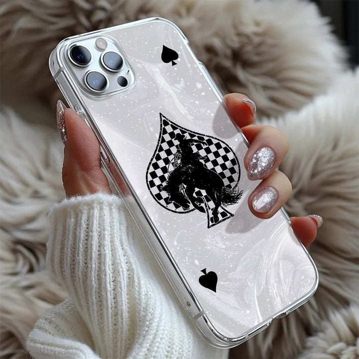 Rodeo Spade Cowboy Phone Case, Perfect Girly Gift For Girl From iPhone 16 15 14 13 12 11 X Pro Max Plus Samsung Galaxy S24.99 S24 S23 S22 S21 Ultra Plus