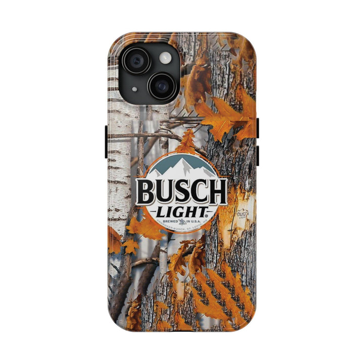 Camo Old School Duck Dog Busch Beer Tough Phone Case, Real Hunting For iPhone X 11 12 13 14 15 16 Pro Max Plus Gift for Her, Him