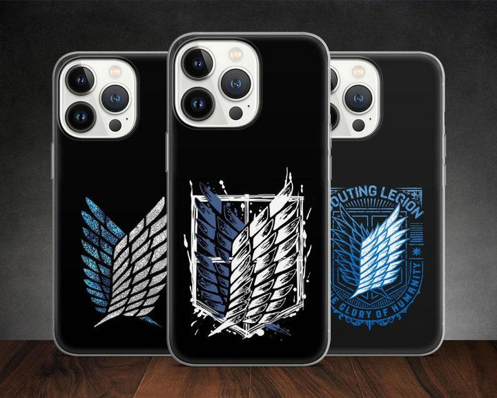 Attack on Titans Phone Case - Soft TPU & Silicon Protective Lining, For iphone 16 pro max, 15, 14, 13, 12, 11 X Plus