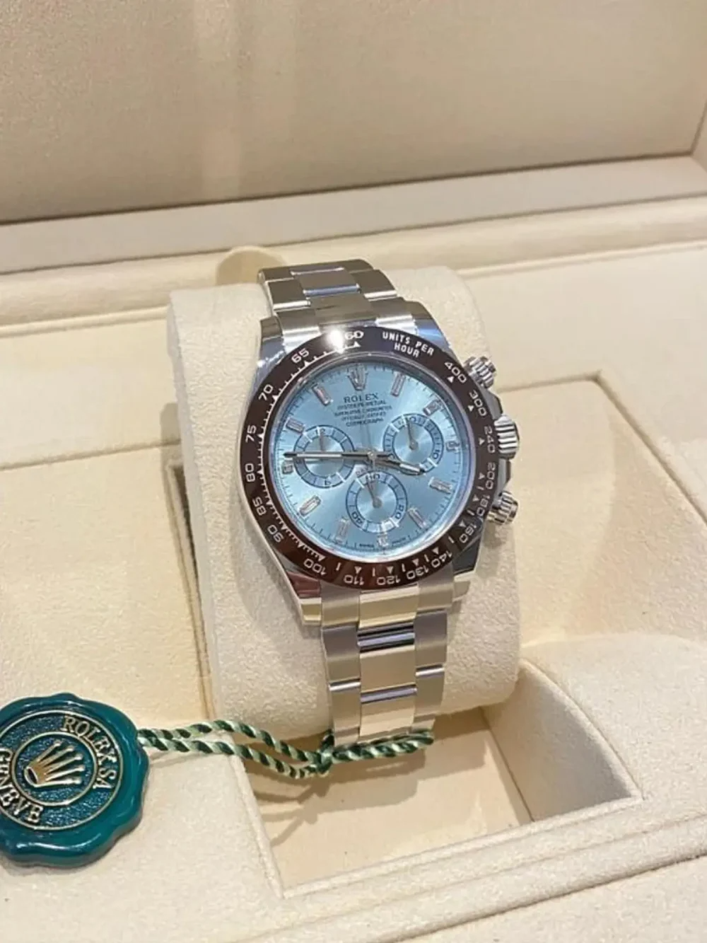 Rolex Cosmograph Daytona 40mm Platinum Ice-Blue Dial