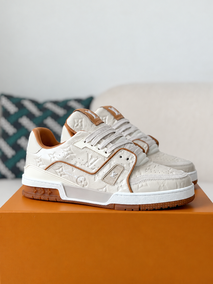 LV Trainer Sneaker White